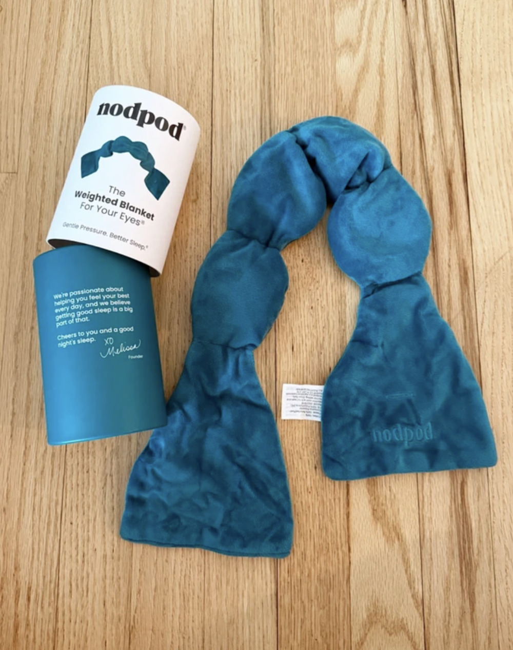 Nodpod Weighted Sleep Mask – Teal Eye Blanket Relaxation Mask - NWOT